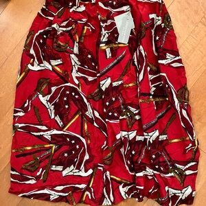 Deadstock Vintage Jones New York Swords Skirt, Vintage Skirt - Modern Size 16